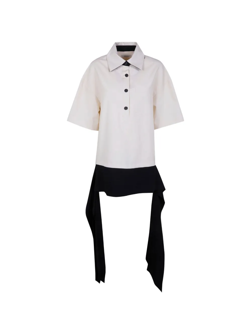 ENTIRE STUDIOS buttoned tie shirt - Toni neutri