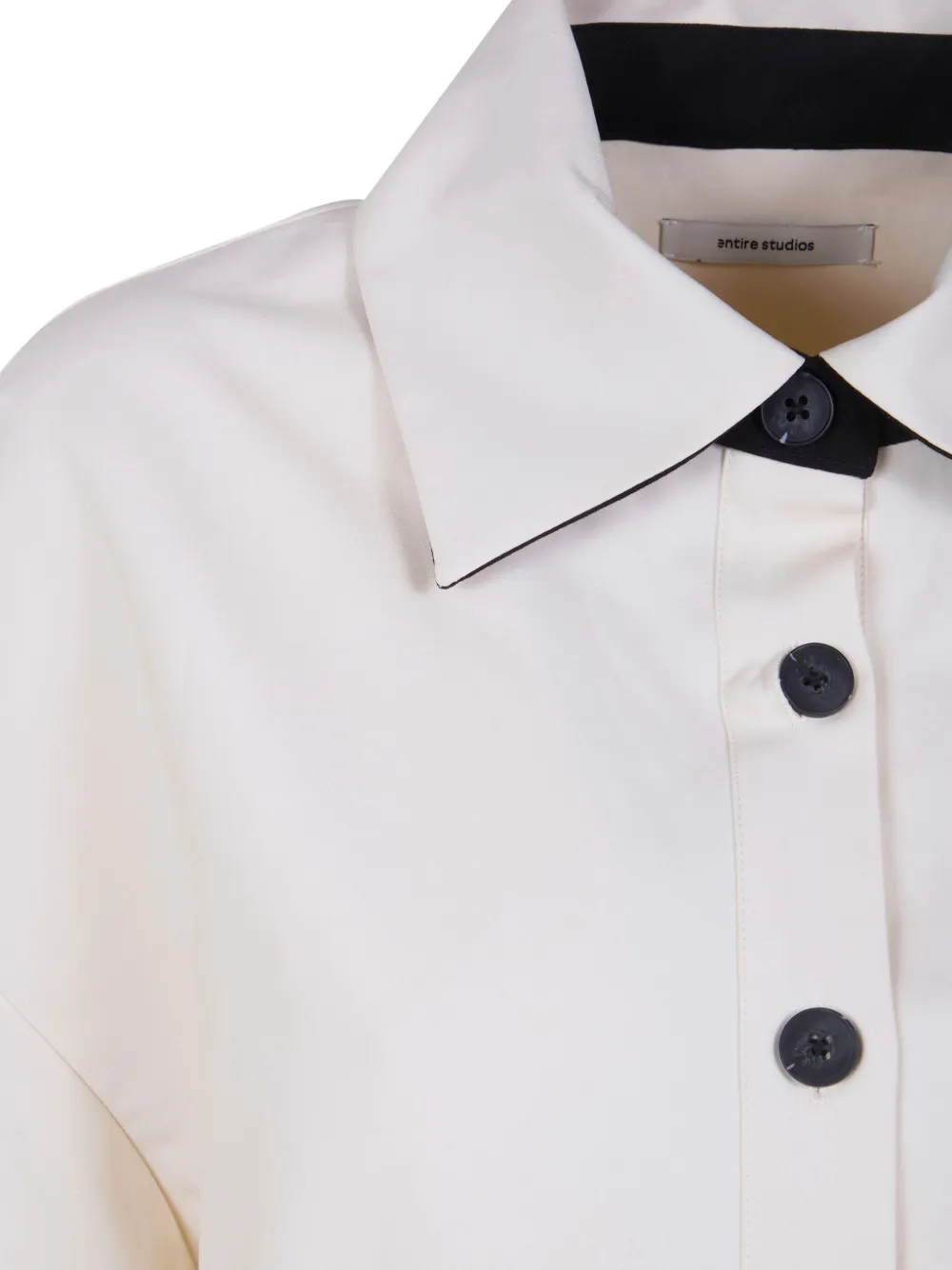  Entire Studios Buttoned Tie Shirt - Neutrals 
