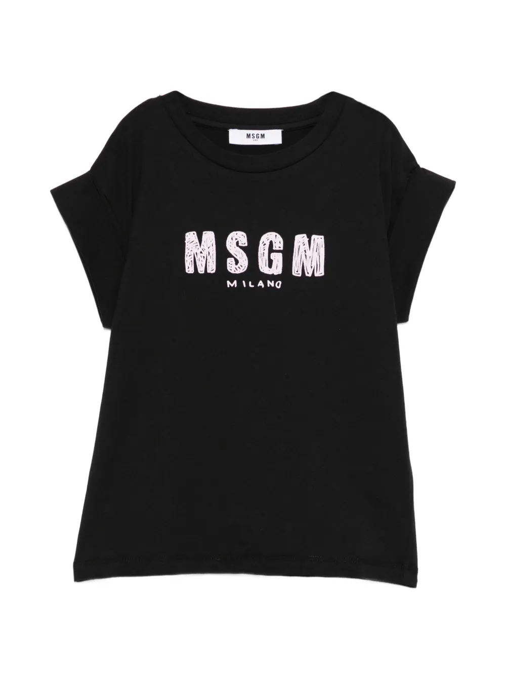 MSGM Kids logo-print T-shirt - Nero