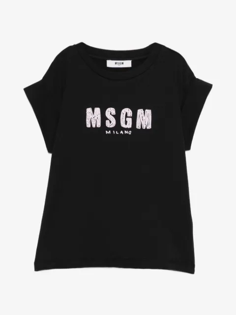MSGM Kids logo-print T-shirt