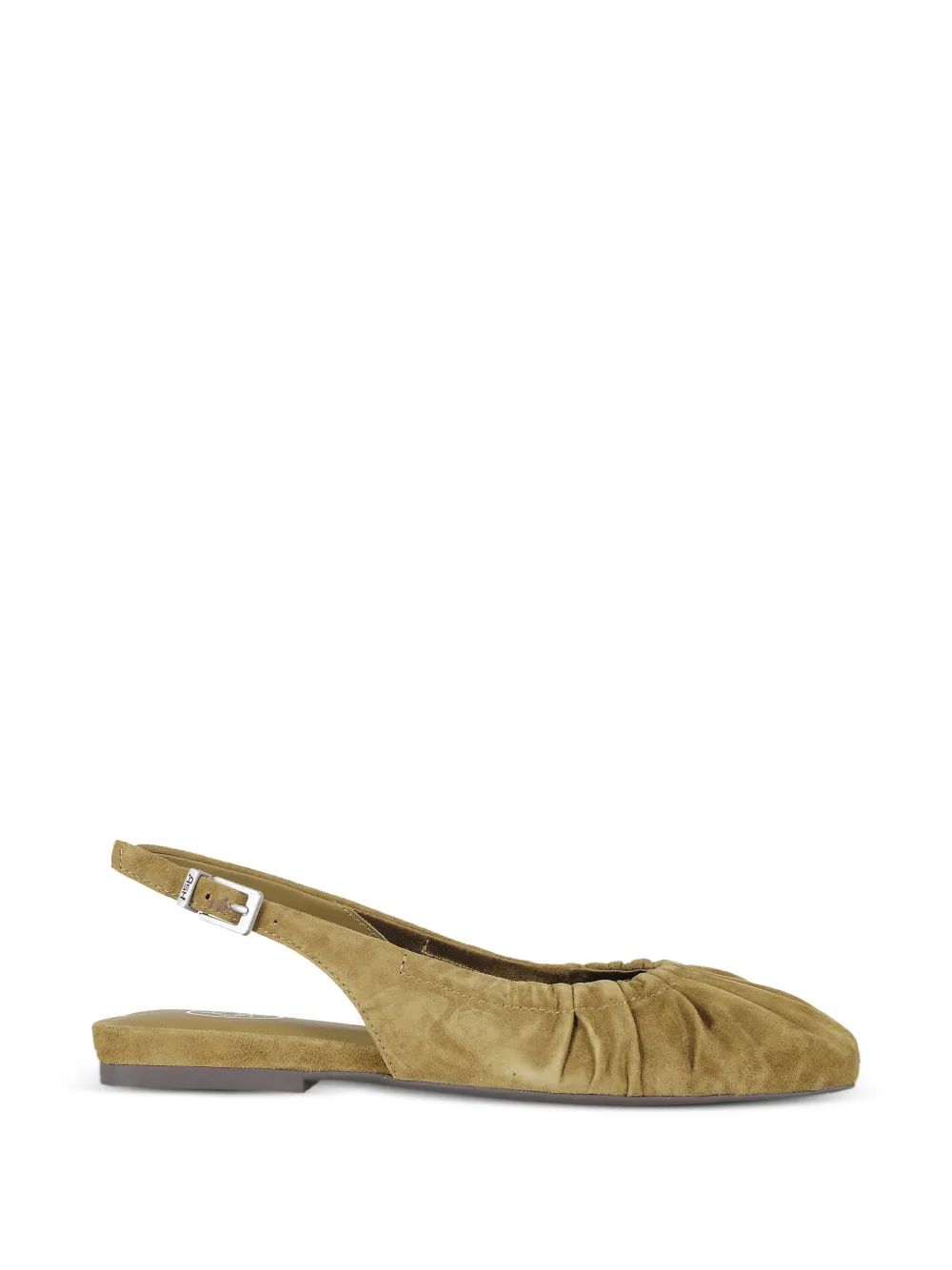 Ash gathered slingback ballet flats Groen
