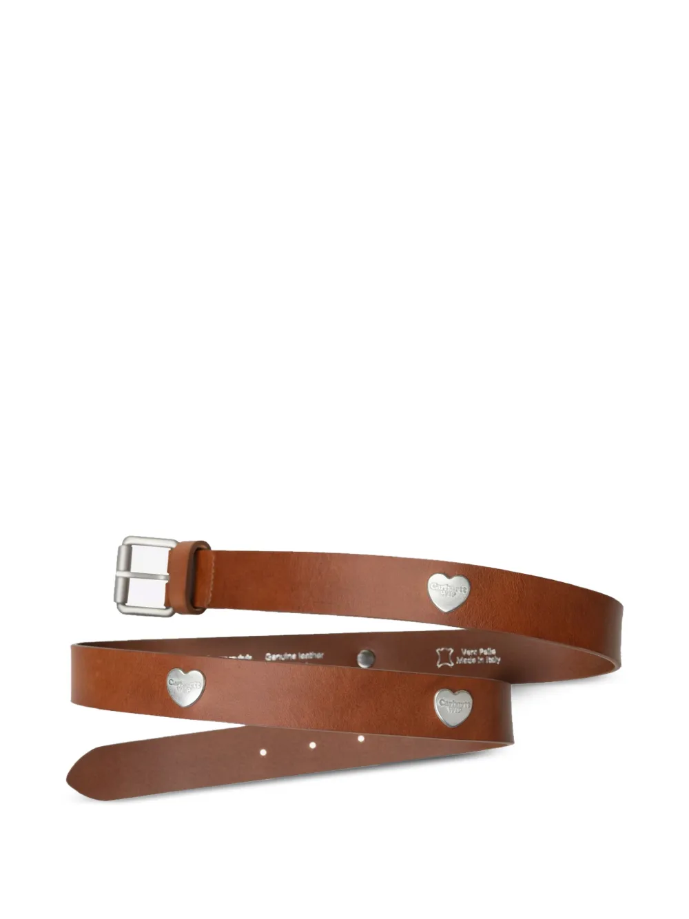 Carhartt WIP heart leather belt - Marrone