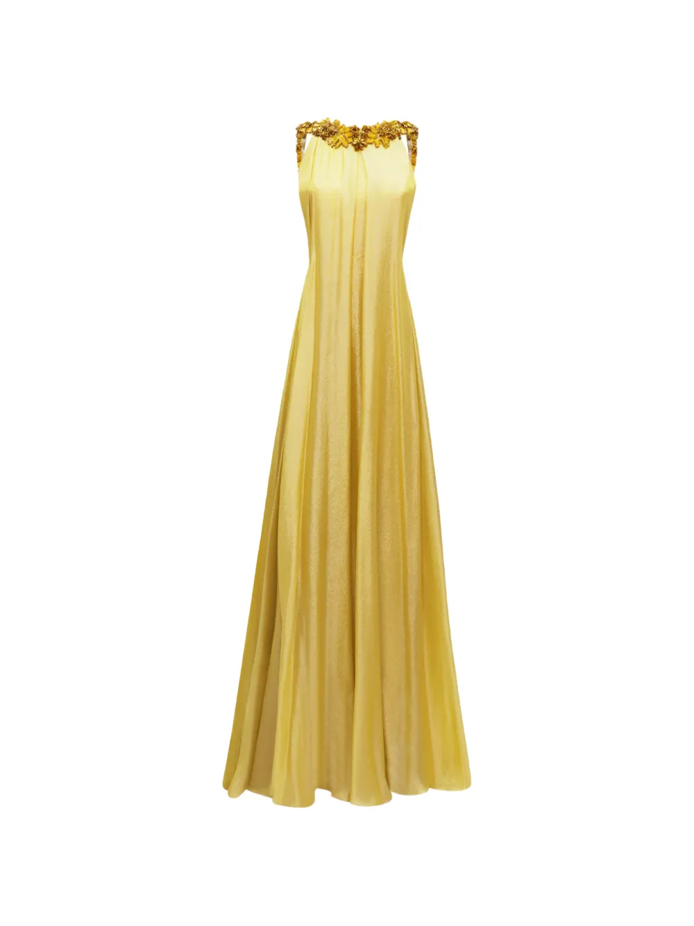 Gemy Maalouf beaded strap neckline dress