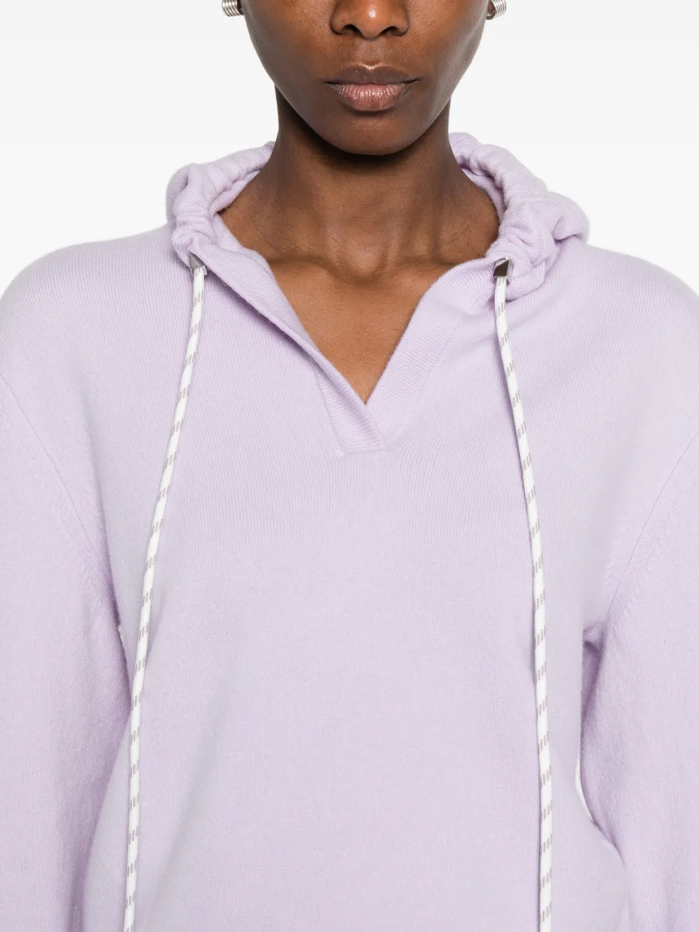 Dorothee Schumacher Modern Statements hoodie met V-hals Paars