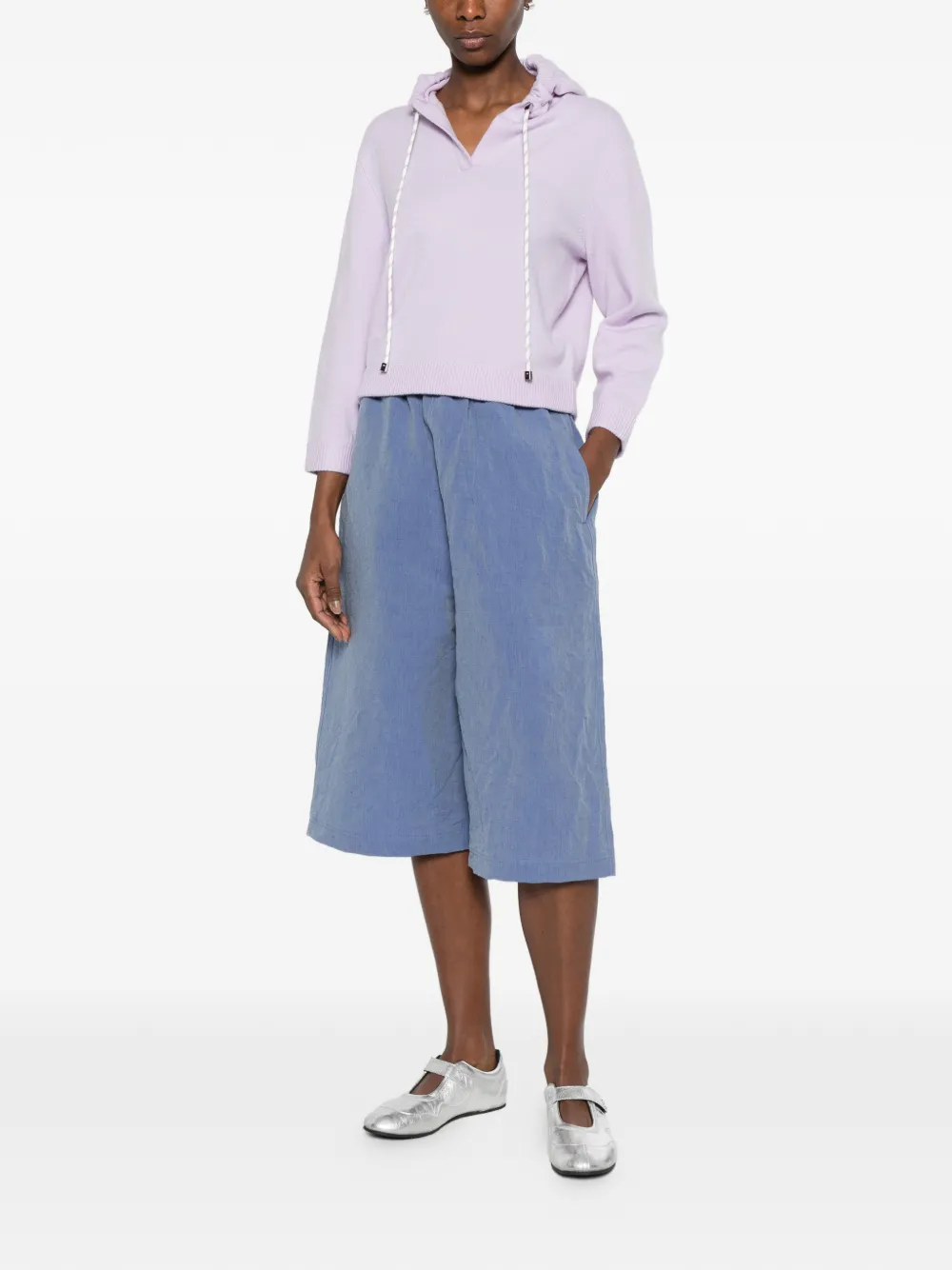 Dorothee Schumacher Modern Statements hoodie met V-hals Paars