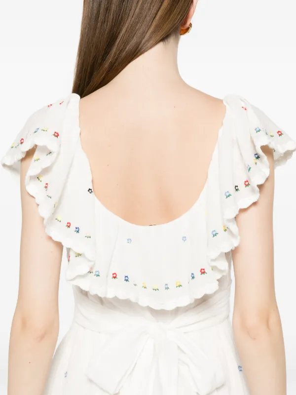 ebony embroidered midi dress Forever New Ebony Embroidered Midi Dress in Pink