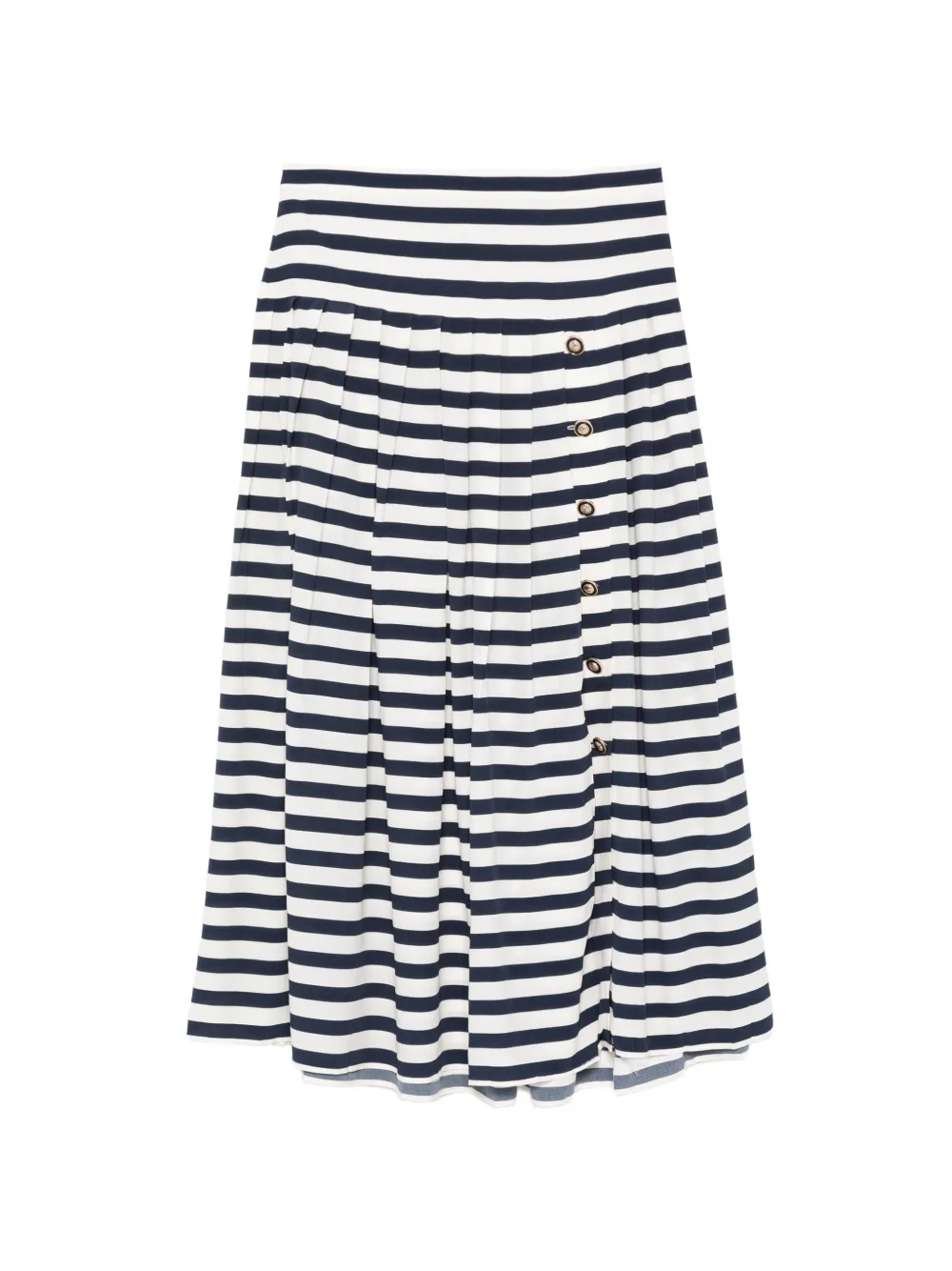 Rixo Una striped midi skirt - Blu