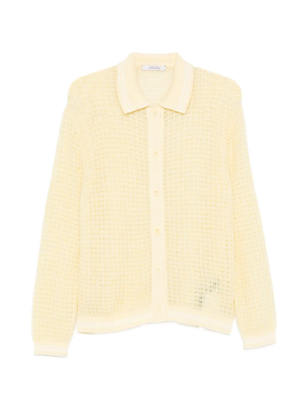 Dorothee Schumacher Cardigan in maglia traforata - Giallo