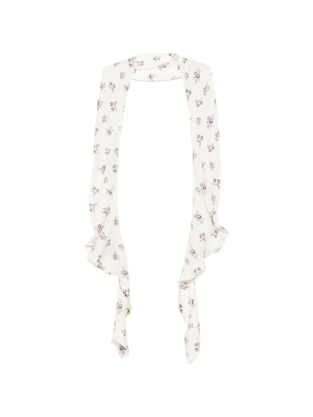Dorothee Schumacher Sciarpa a fiori con ruches - Toni neutri