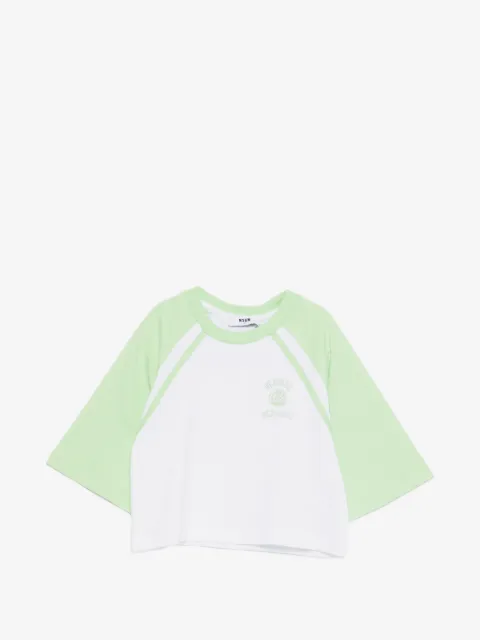 MSGM Kids playera con motivo gráfico