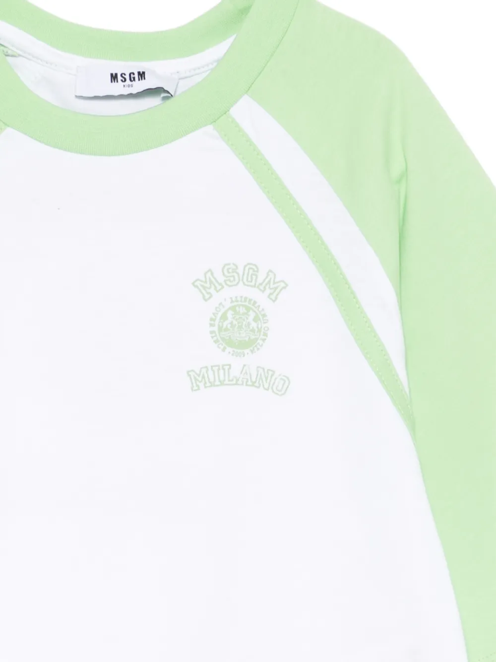MSGM Kids Grafisch T-shirt Wit