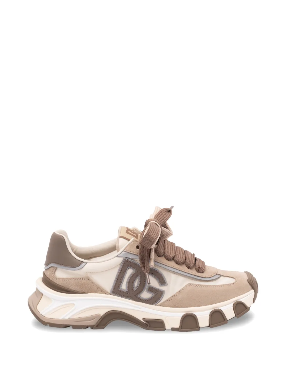 Dolce & Gabbana Country Road sneakers met leren logo Beige