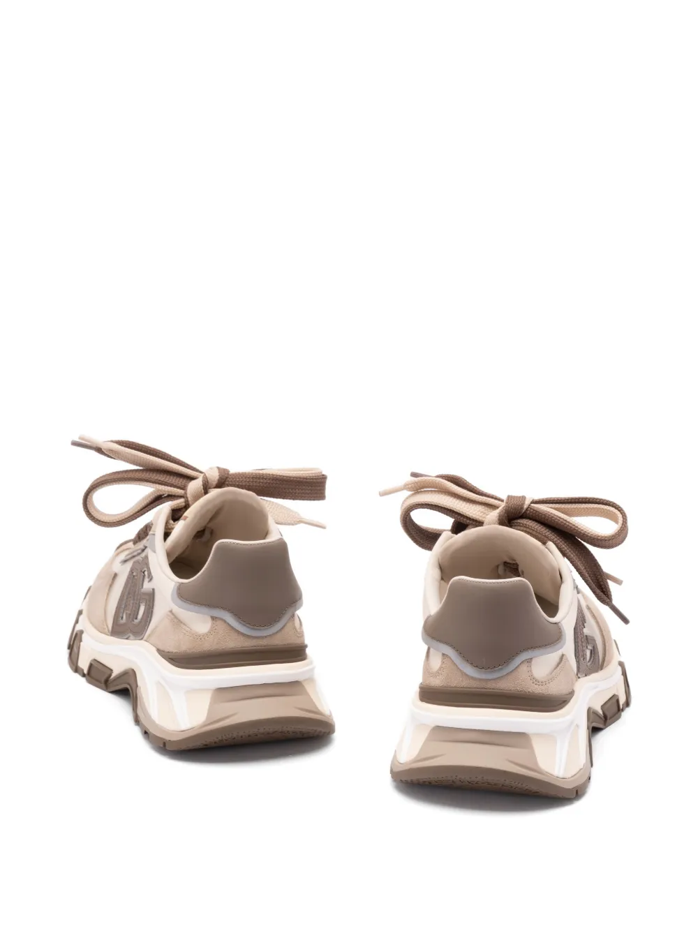 Dolce & Gabbana Country Road sneakers met leren logo Beige