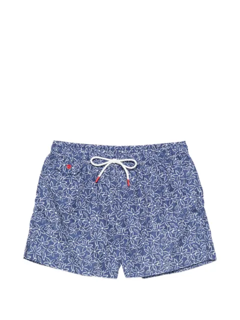 Kiton floral-print swim shorts