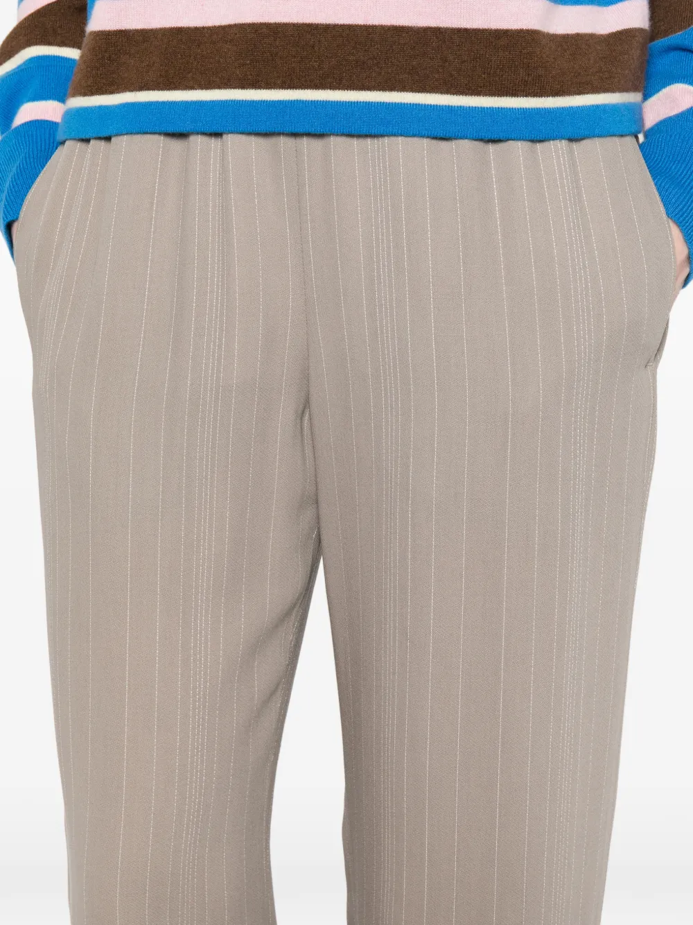 Golden Goose Brittany gestreepte broek Beige