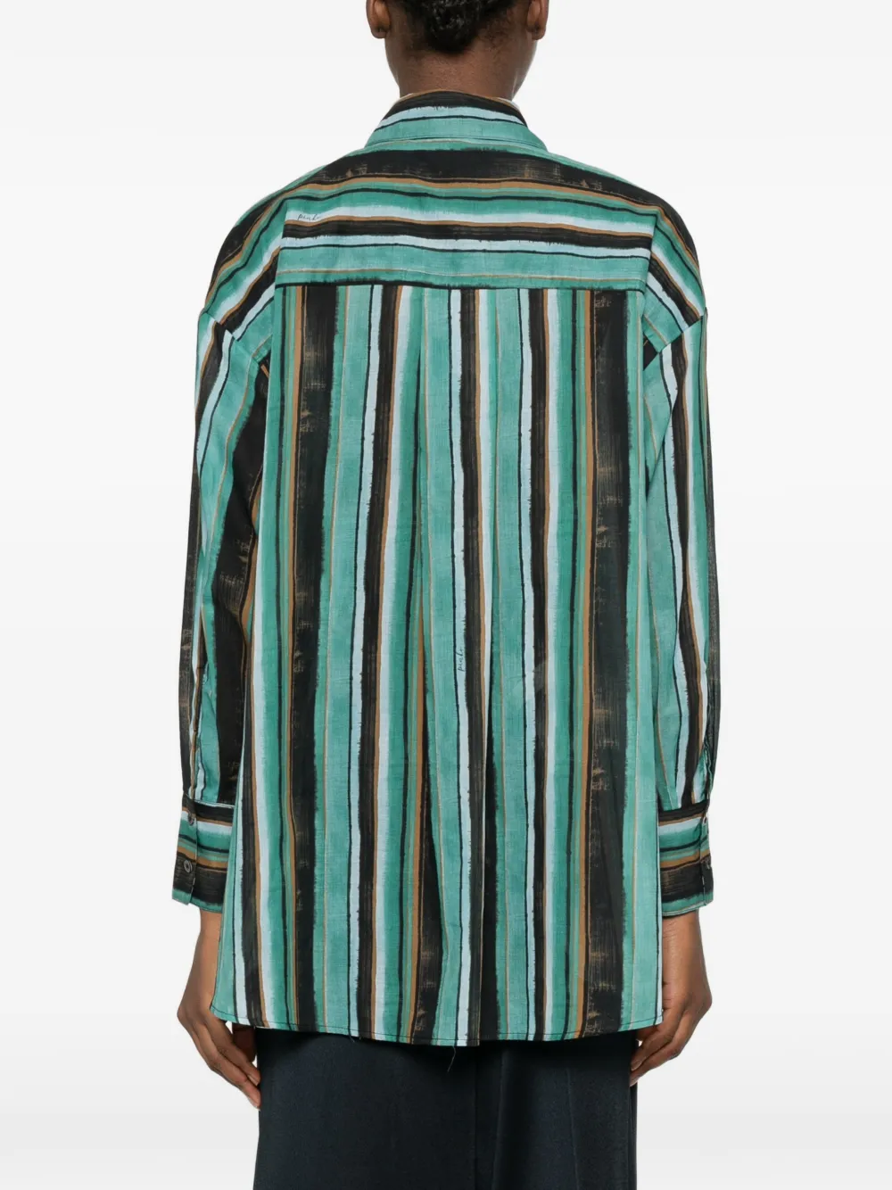 PINKO Gestreept blouse Groen