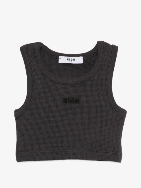 MSGM Kids embroidered top
