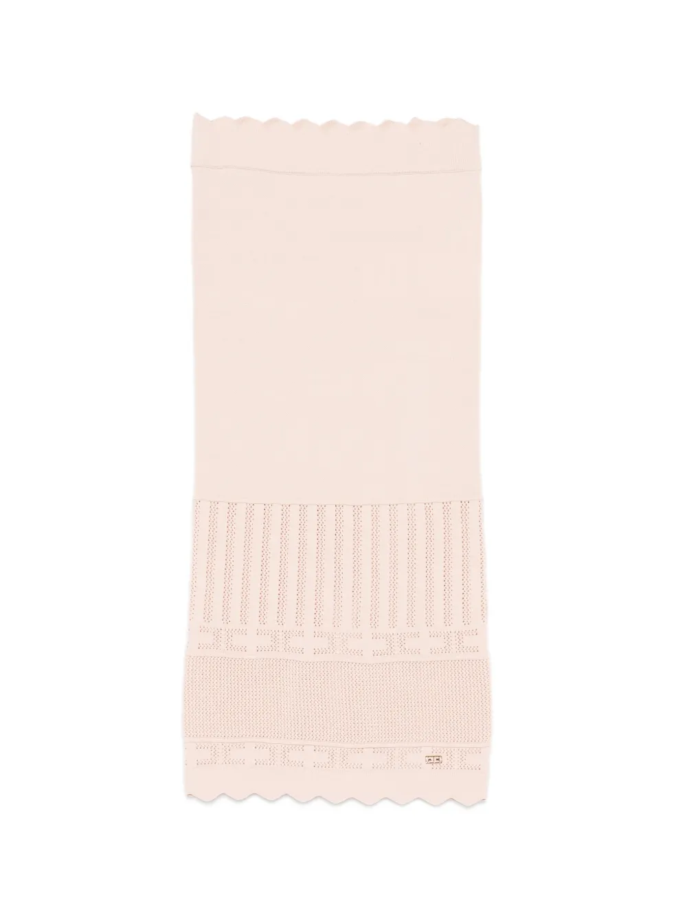 Elisabetta Franchi Kids scalloped skirt - Rosa