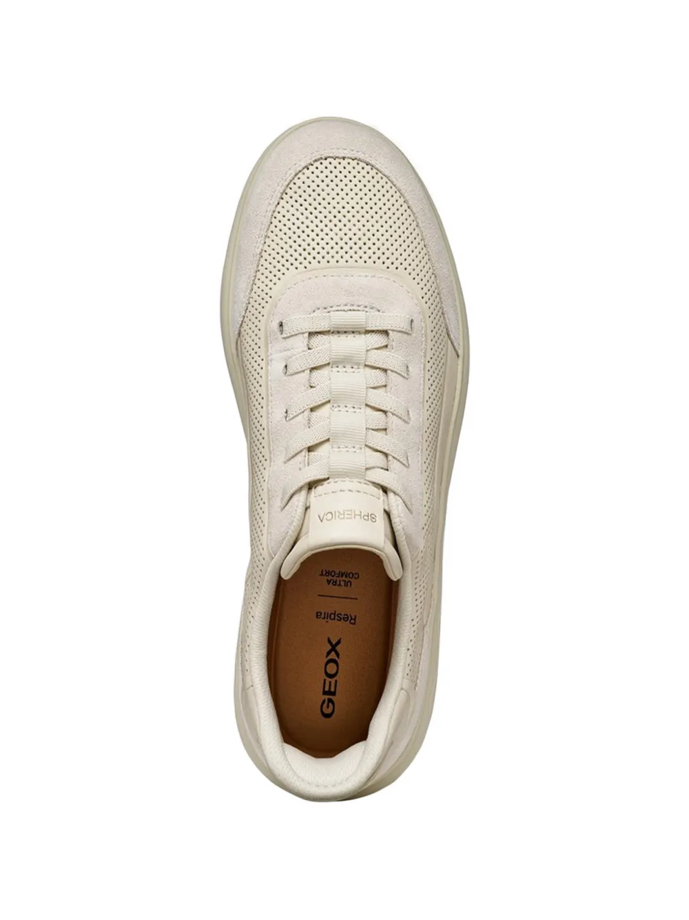 Geox Spherica Plus geperforeerde sneakers Beige