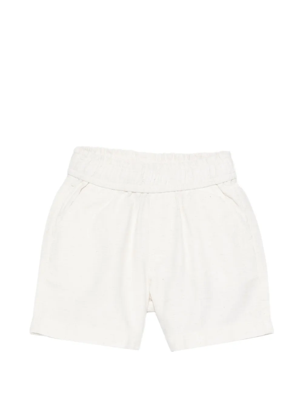 TRUSSARDI JUNIOR elasticated-waistband shorts - Toni neutri