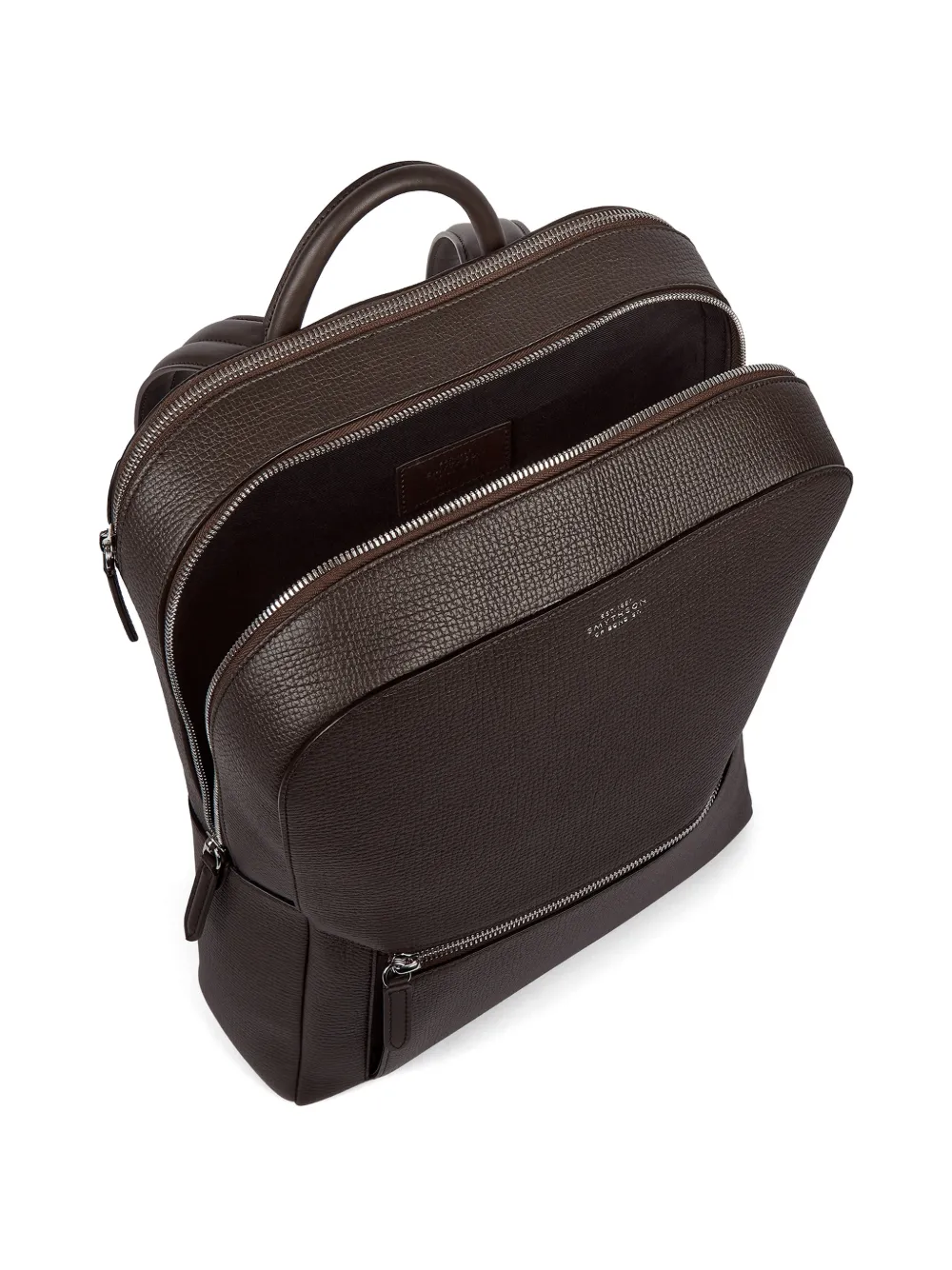 Smythson Ludlow Zip-around Backpack - Brown 
