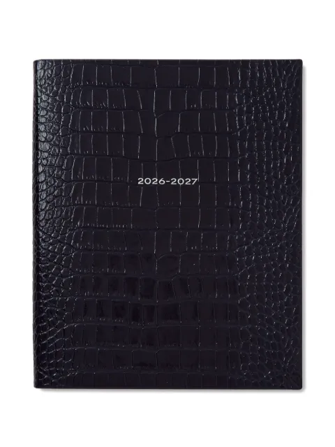 Smythson crocodile-effect 2026-2027 diary