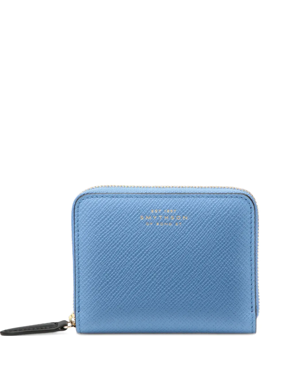 Smythson Portafoglio Panama con zip - Blu