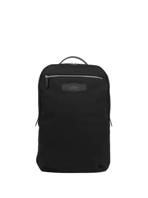 Smythson Zip Backpack in Black