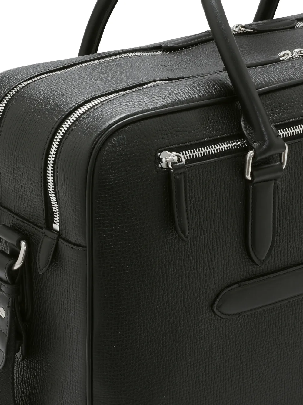 Smythson Reistas met rits Zwart