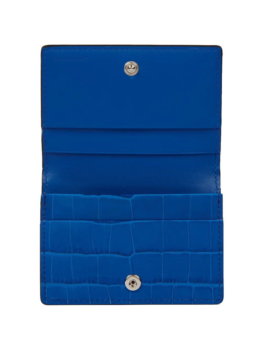 Smythson Mara Snap-closure Cardholder - Blue 