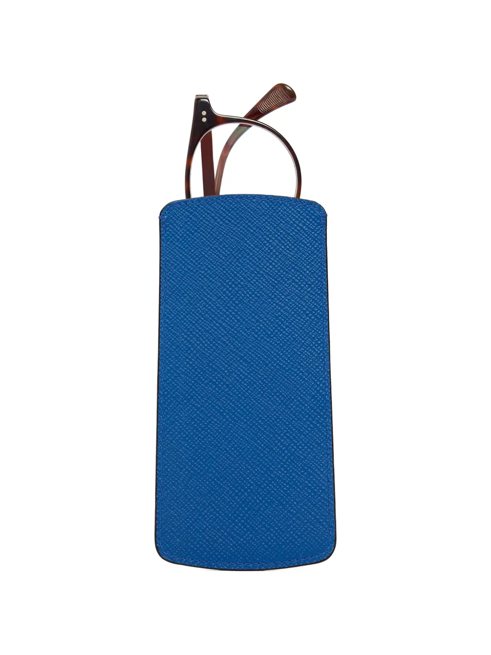  Smythson Panama Leather Glasses Case - Blue 