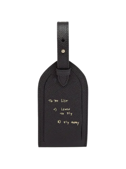 Smythson x Thomas Lélu Panama luggage tag