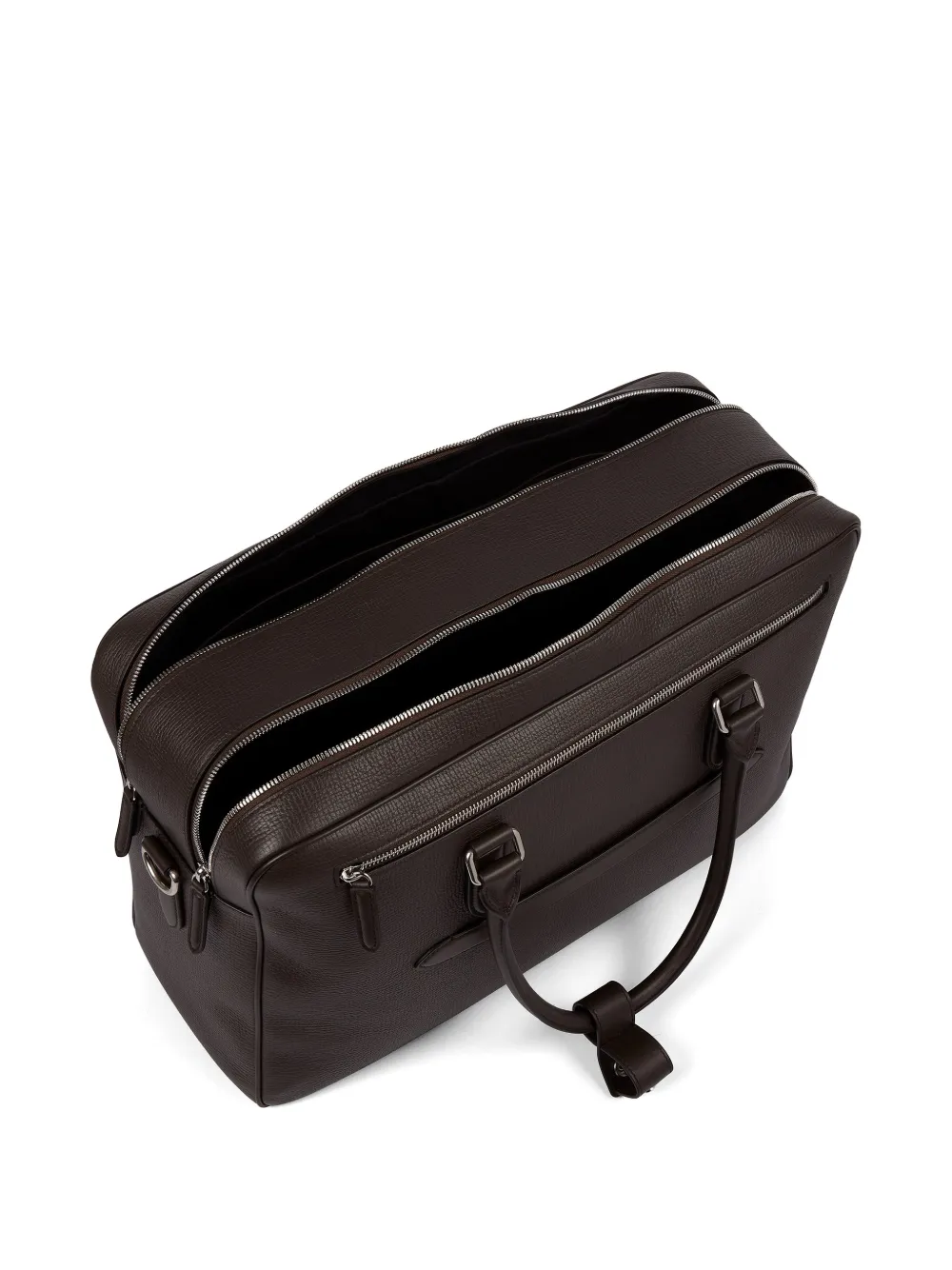  Smythson 48-hour Ludlow Zip Holdall Bag - Brown 
