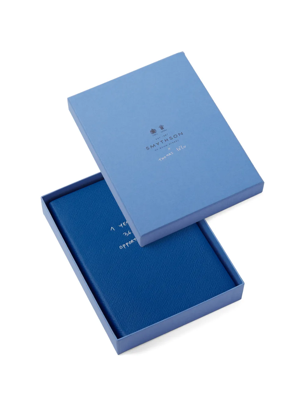 Smythson x Thomas Lélu Soho 365 Opportunities Notizbuch - Blau