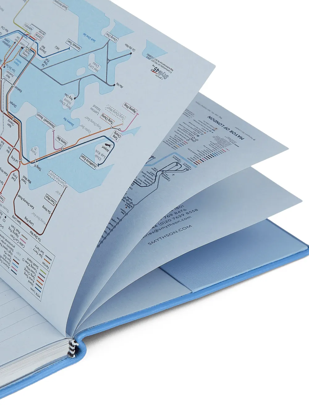  Smythson 2026-2027 Soho Weekly Diary - Blue 
