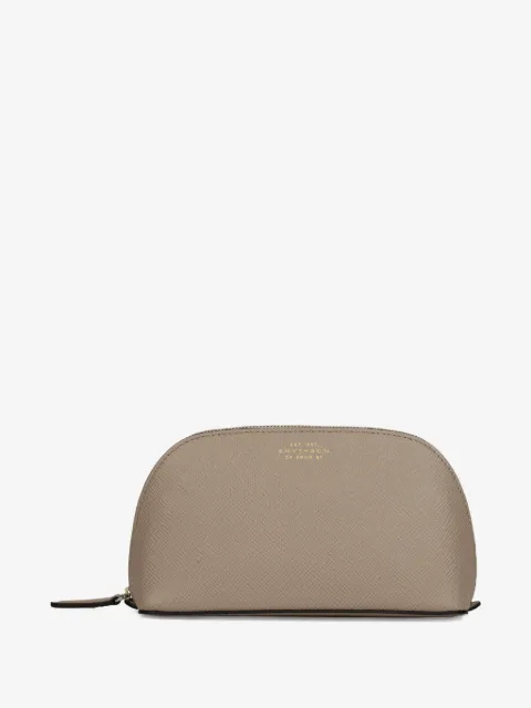 Smythson Panama zip-up make-up bag