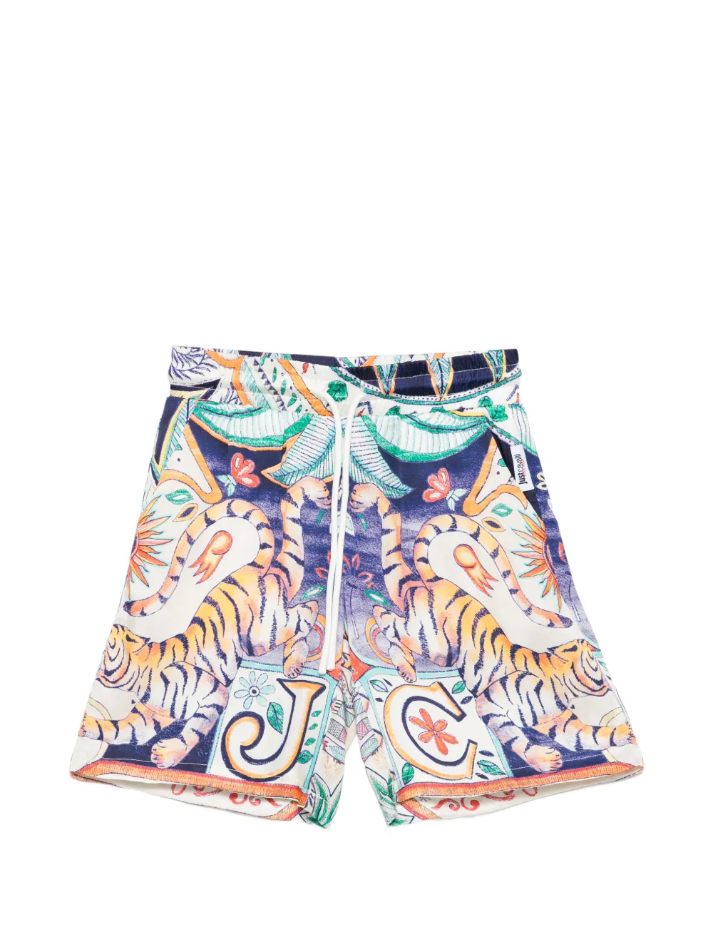 Just Cavalli india floral print shorts - Toni neutri