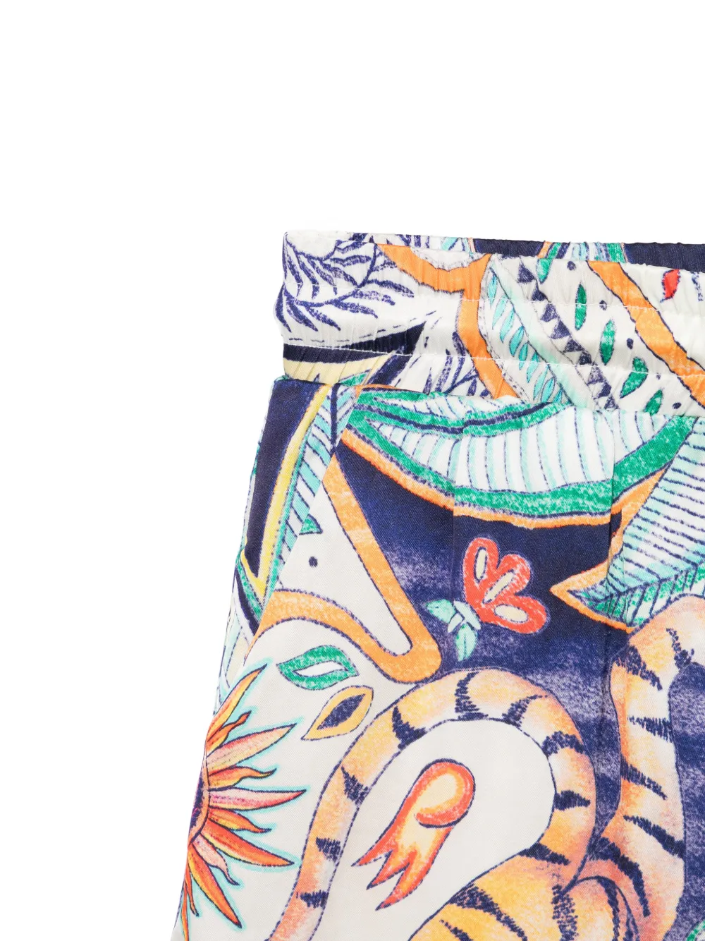 Just Cavalli Kids India shorts met bloemenprint Beige