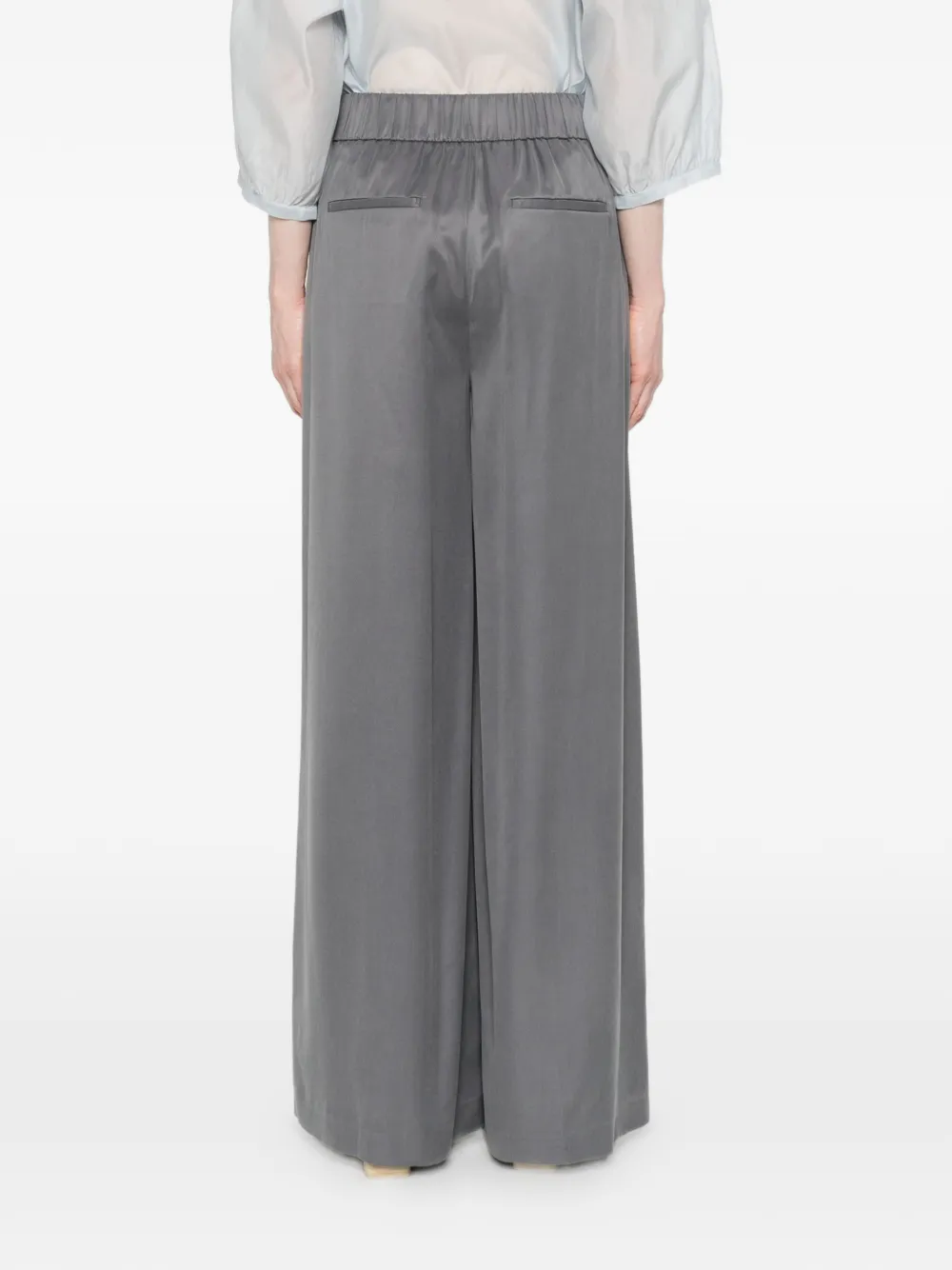 Peserico Broek met elastische tailleband Grijs