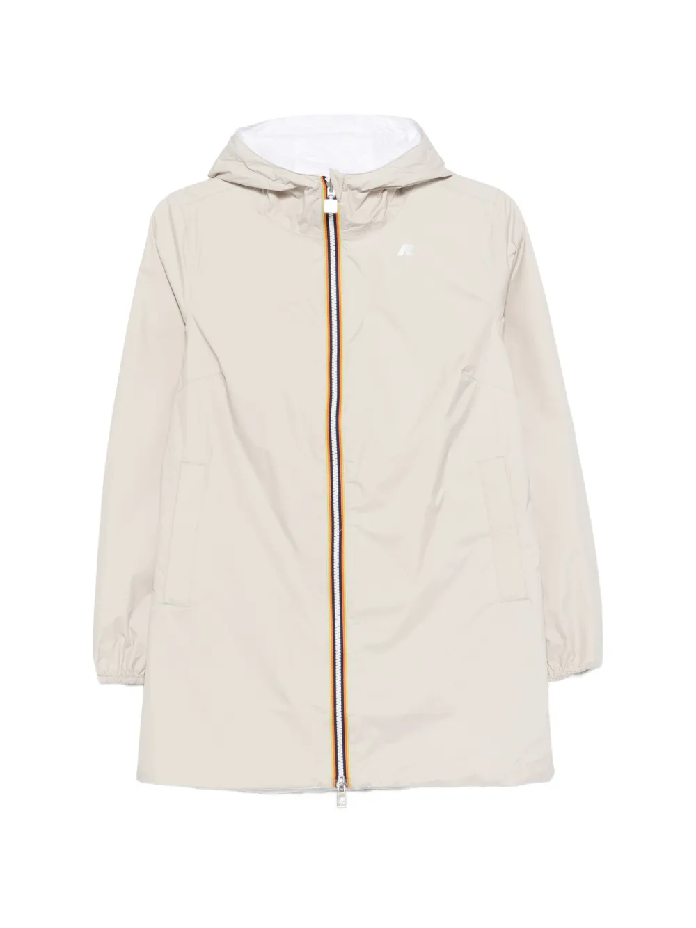 K-Way Sophie hooded zip-fastening jacket - Bianco