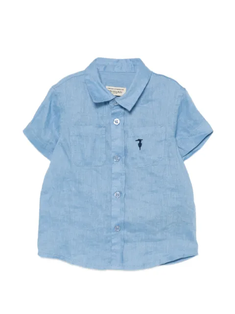 TRUSSARDI JUNIOR embroidered pocket shirt