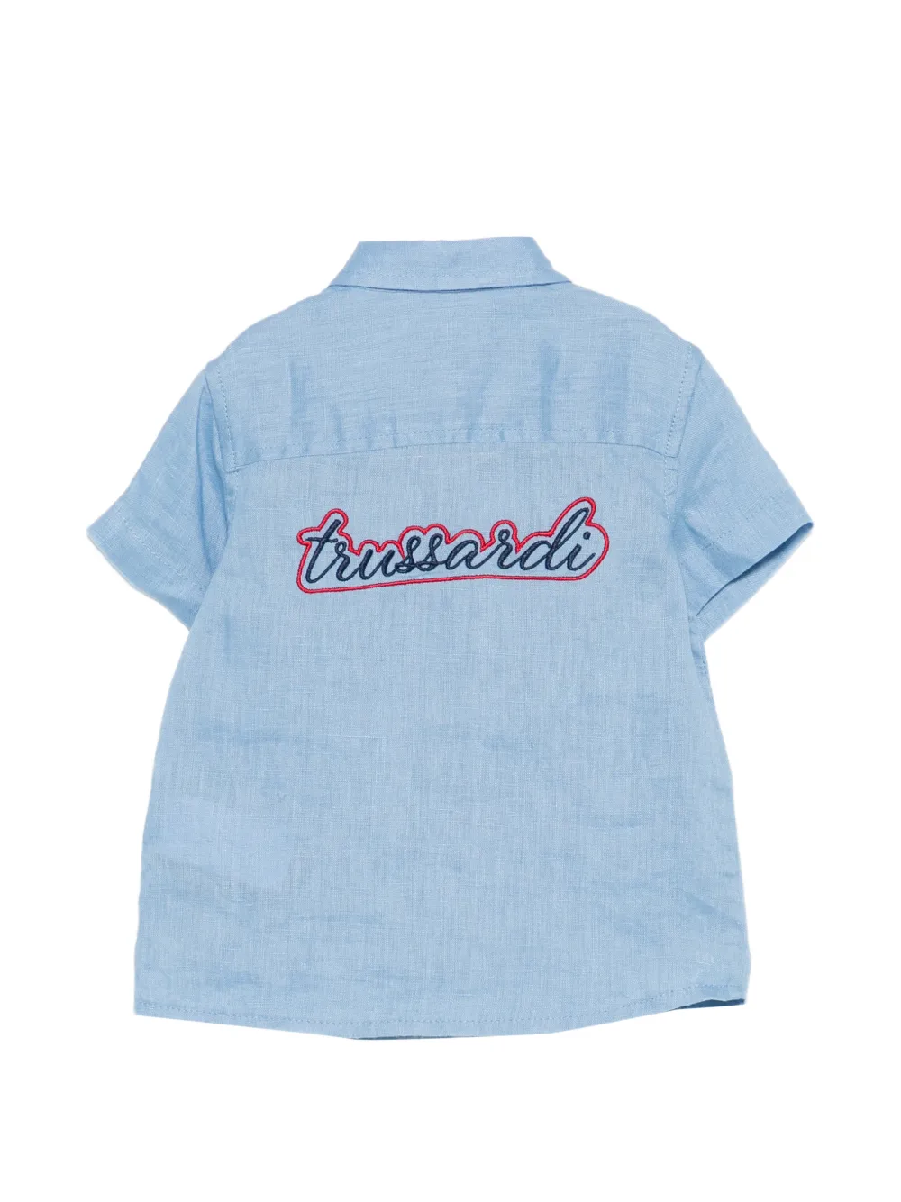 TRUSSARDI JUNIOR T-shirt met geborduurde zak Blauw