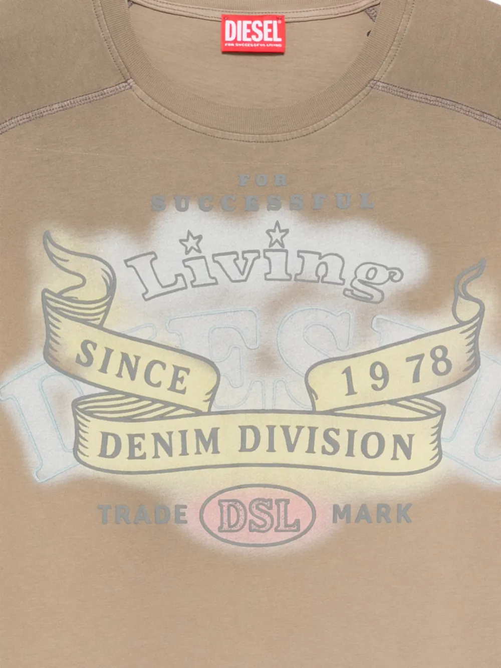  Diesel Graphic-print T-shirt - Brown 