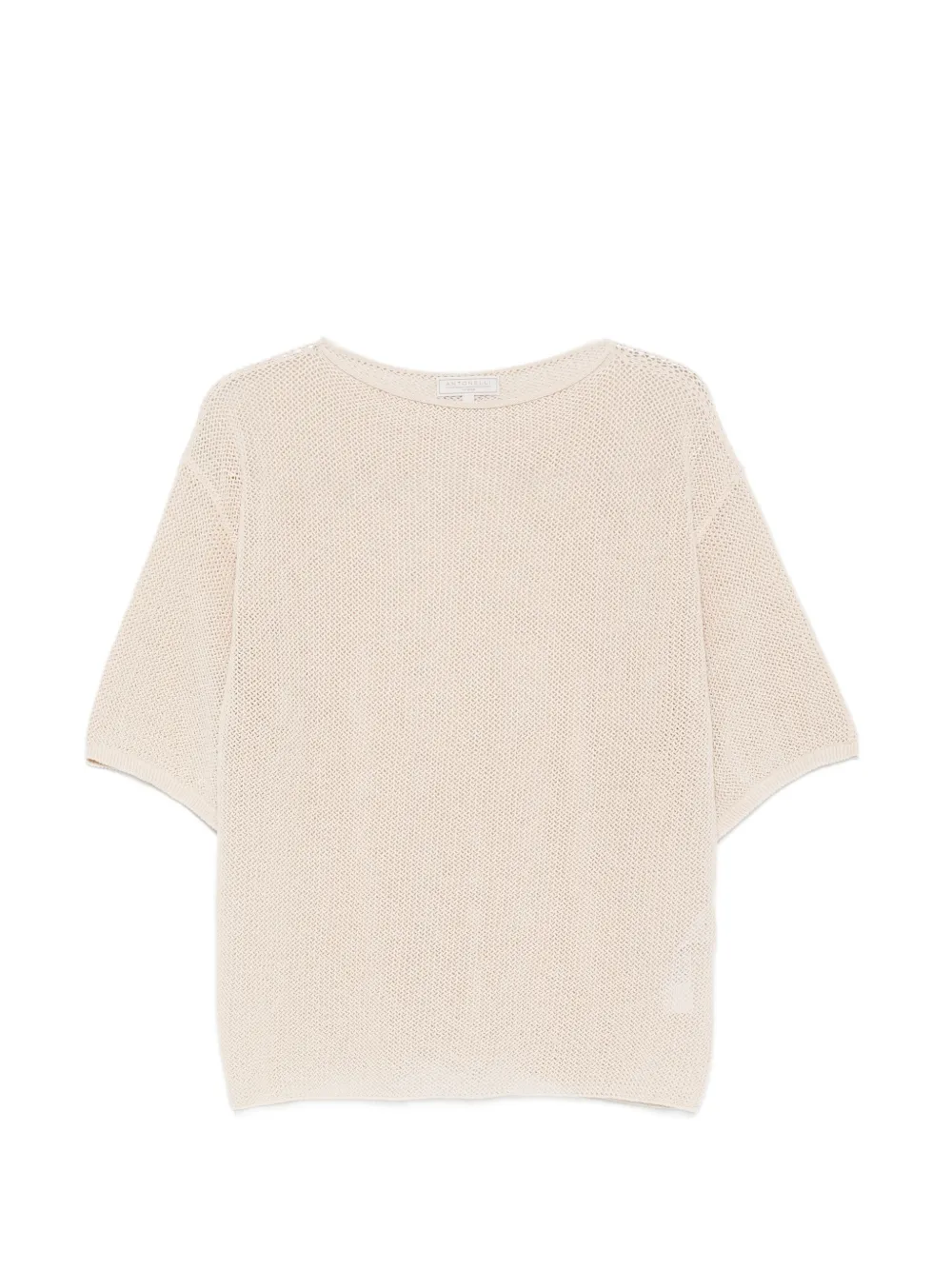 Antonelli short-sleeve sweater - Toni neutri