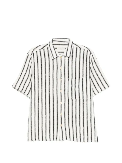 Tintoria Mattei vertical-stripe short-sleeve shirt