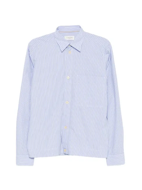 Tintoria Mattei striped-pattern elasticated-hem shirt