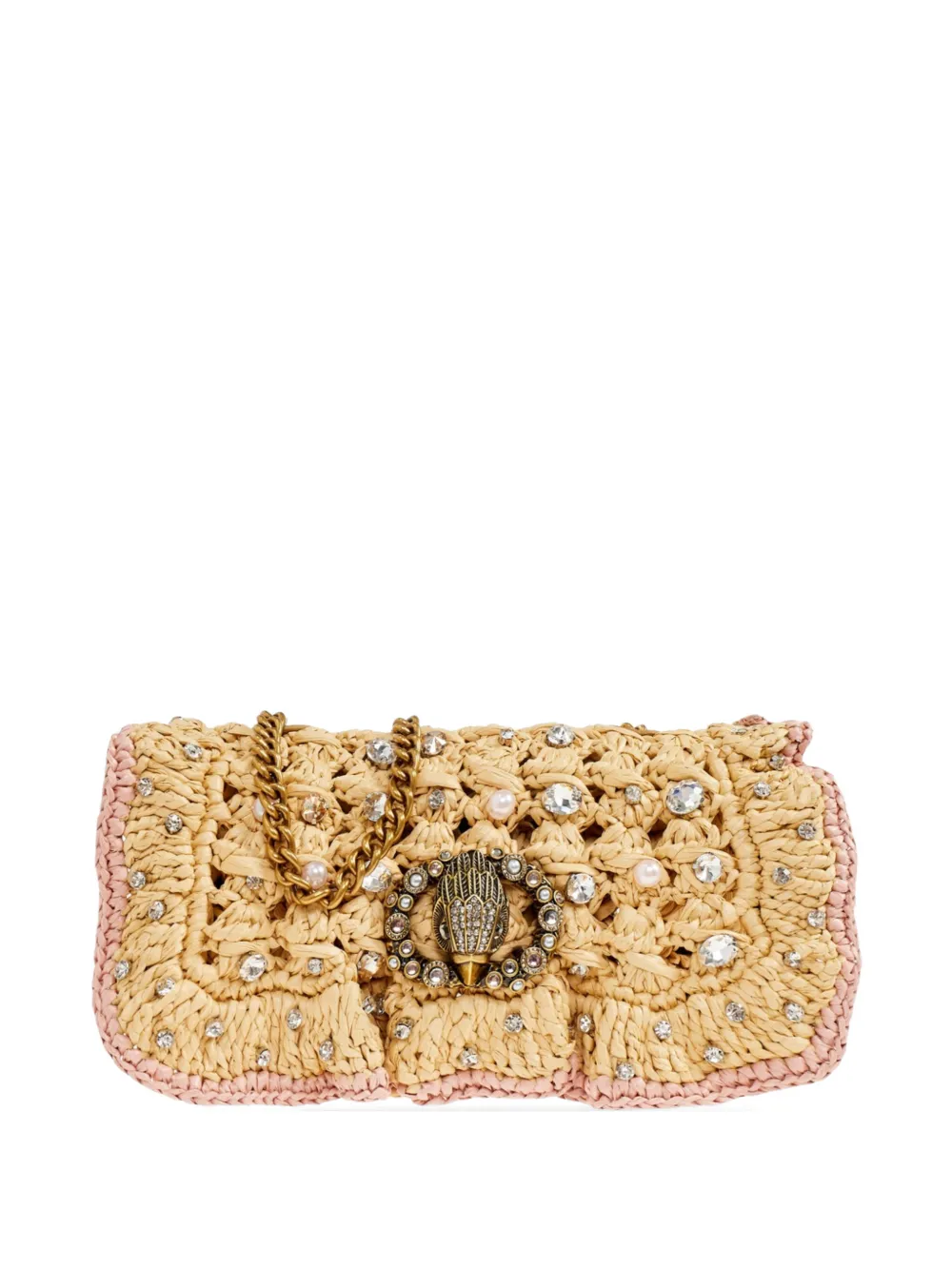 Kurt Geiger London small Chelsea ruffled shoulder bag - Toni neutri