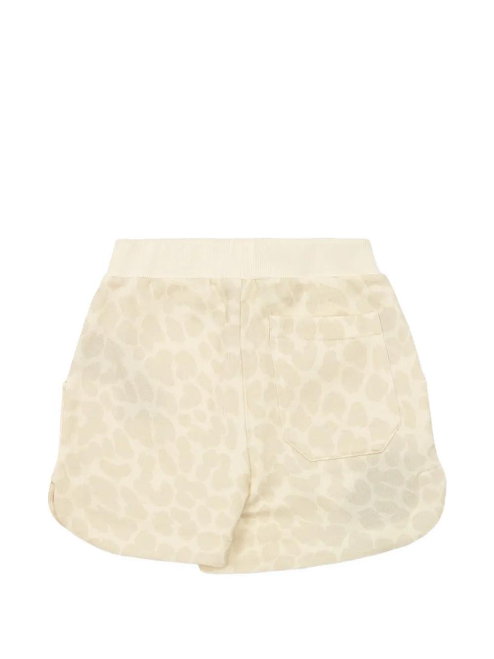  Balmain Kids Print Logo Shorts - Neutrals 