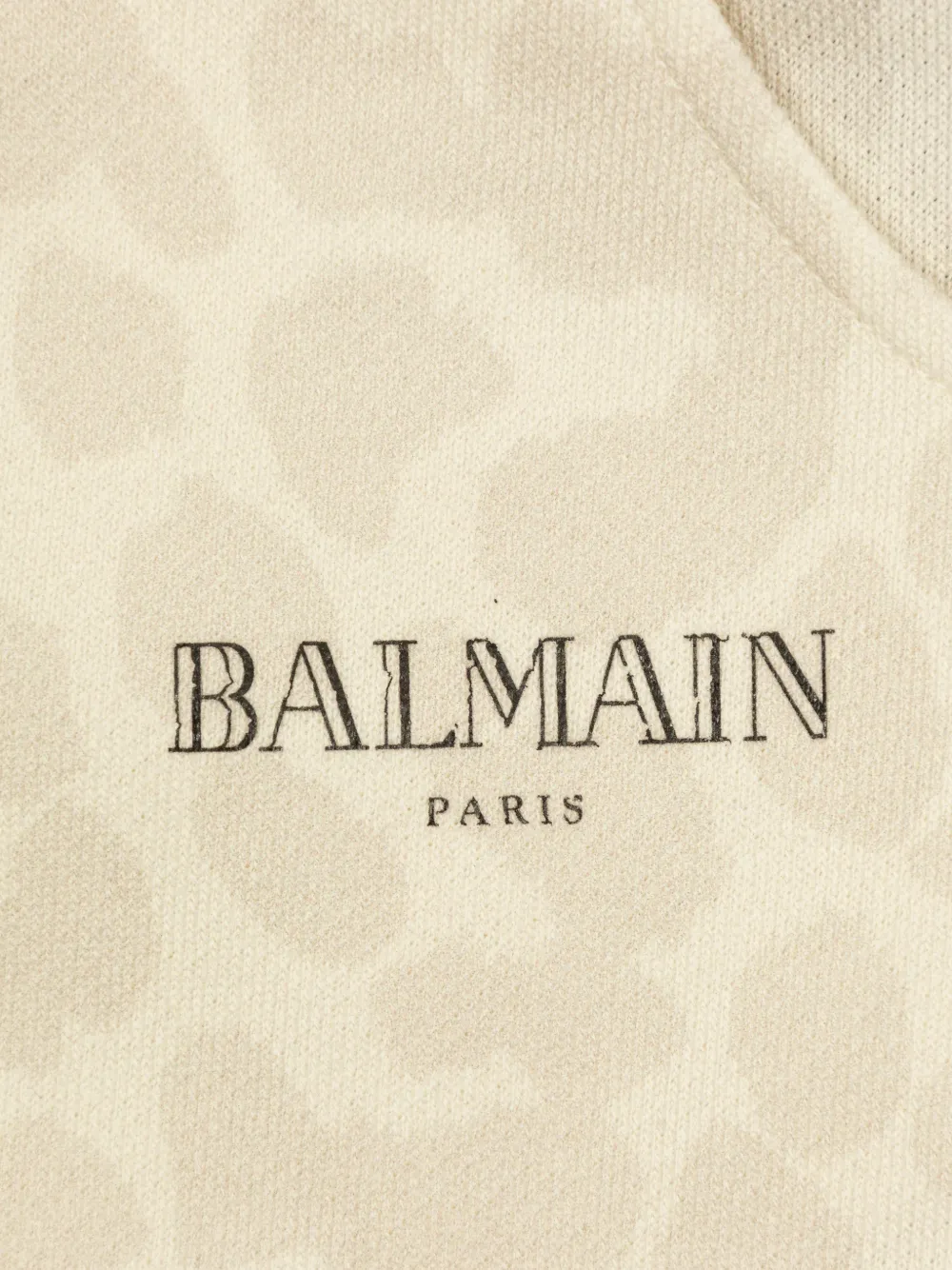 Balmain Kids Shorts met logo en print Beige