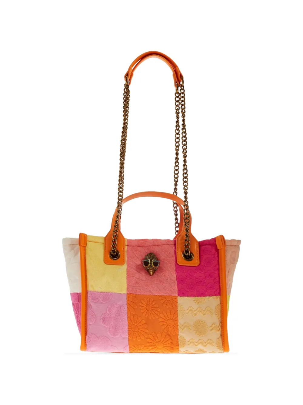 Kurt Geiger London Hoxton patchwork tote bag - Rosa
